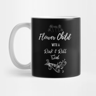 Flower Child With A Rock And Roll Soul - Official Artwork By Free Spirits And Hippies Mug